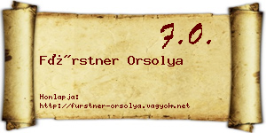 Fürstner Orsolya névjegykártya